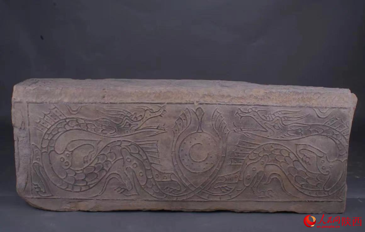 漢代·龍紋空心磚。西安博物院供圖